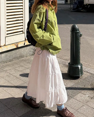 Tiered long skirt