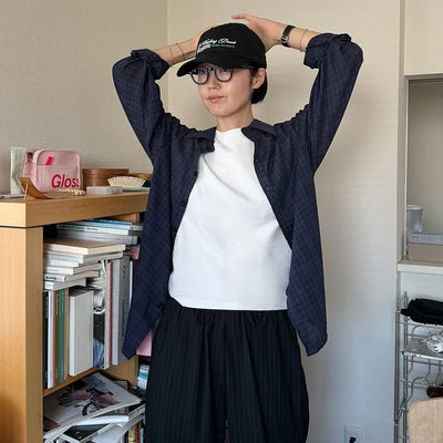 Soft check shirt