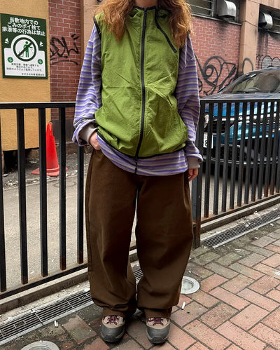 Basic wide cotton pants