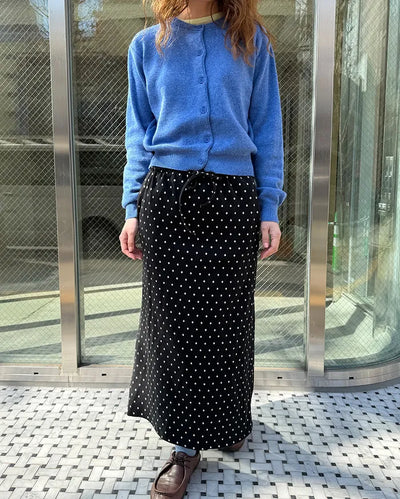 Polka dot long skirt