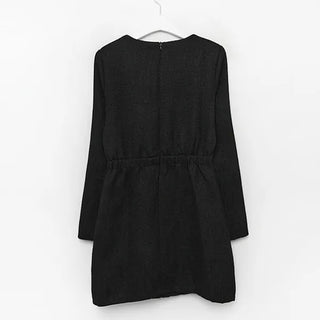 Square neck tweed mini dress