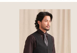 [CULTUM] Herringbone Brushed Flannel Suit Vest