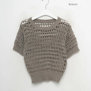 Perforated Cropped Knit