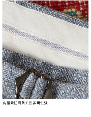 [CULTUM] Neapolitan Double Pleat Wool Blend Trousers