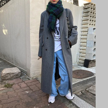 Double-breasted maxi coat (2c)