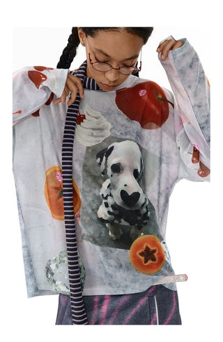 CONP Mesh Graphic Long Sleeve (White)