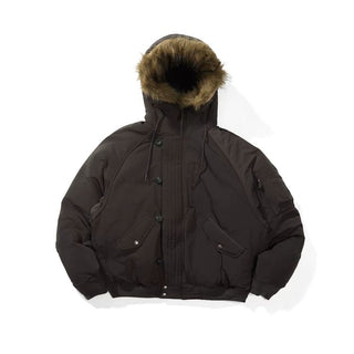 [Monterest] N2B Hooded Down Jacket with Fur Trim