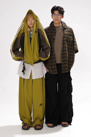 [MASONPRINCE] 90s Color Block Track Jacket & Pants Set
