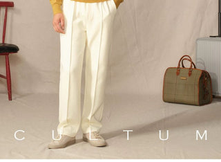 [CULTUM] Cashmere Blend Mock Neck Sweater