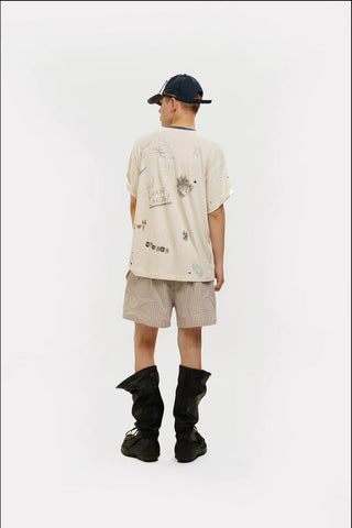 [MASONPRINCE] Rockin' Graffiti Print Tee