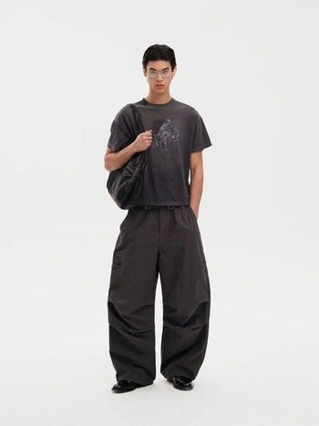 [MASONPRINCE] Cotton Utility Parachute Pants
