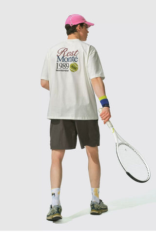 [Monterest] Tennis Print Cotton T-Shirt
