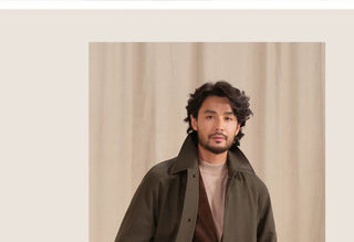 [CULTUM] Washed Cotton Balmacaan Coat