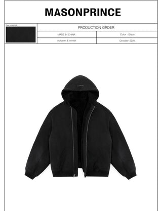 MASONPRINCE Sherpa Lined Hooded Jacket