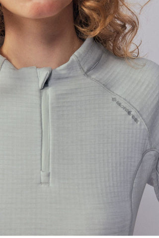 [Monterest] Fleece-Lined Half-Zip Long Sleeve Tee