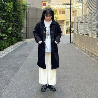 Plain duffel coat