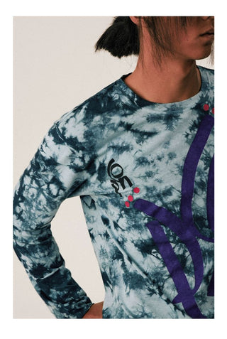 [CONP] Graffiti Logo Tie-Dye Long Sleeve Tee