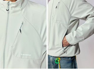 [Monterest] Fleece-Lined Water-Resistant Softshell Jacket