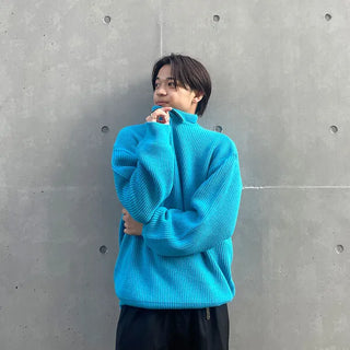 Half-zip knit