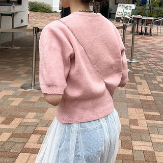 Colorful round knit