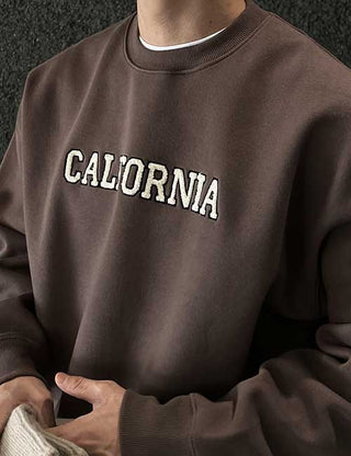CALIFORNIA. Double-layered brushed sweatshirt (3 colors)