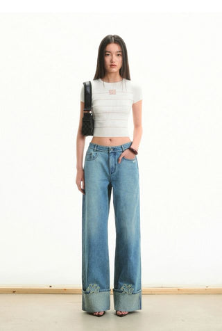 [NOTAWEAR] Beaded knitted T-shirt