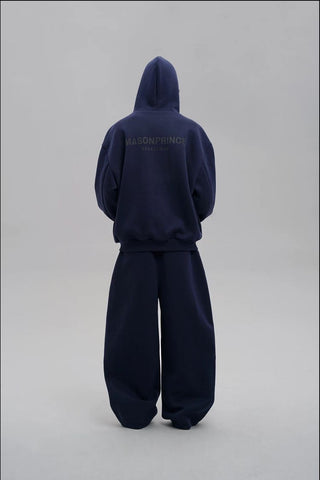 [MASONPRINCE] Dome Silhouette Air Layer Sweatsuit