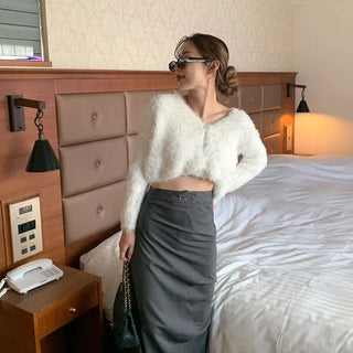Soft cropped cardigan