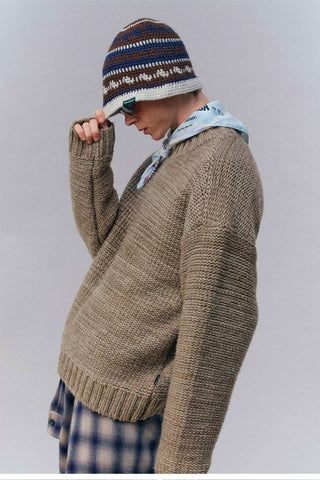 [Monterest] Relaxed Fit Gradient Knit Sweater