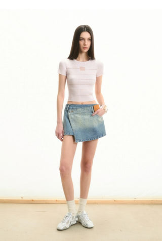 [NOTAWEAR] Beaded knitted T-shirt