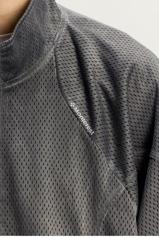 [Monterest] Washed Mesh Oversized Track Jacket