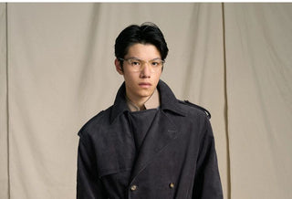 [CULTUM] Cotton Corduroy Mid-length Trench Coat