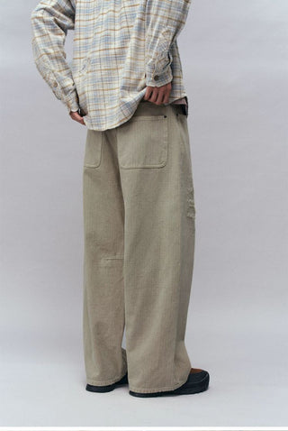 [Monterest] Distressed Washed Cotton Work Pants