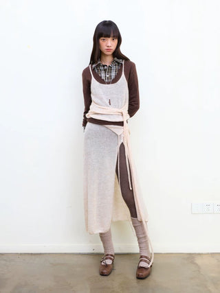 [NeverSeez] Mohair Blend Knit Set