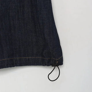 String denim shirt