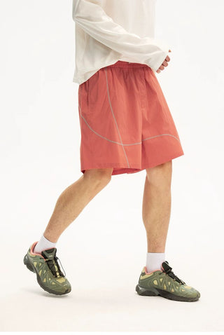 [Monterest] Water Repellent Contrast Stitch Shorts