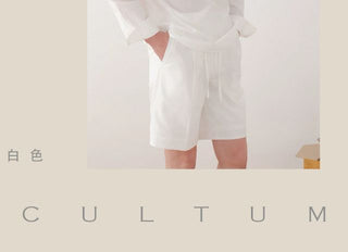 [CULTUM] Cotton Stand Collar Shirt/Shorts