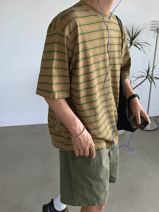 Epi Pigment Stripe 1/2 T-shirt