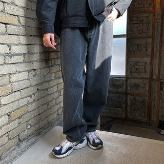 Wide denim pants