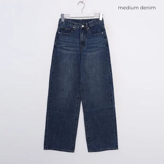 Wide-fit denim pants