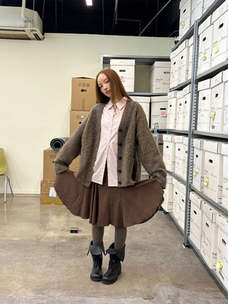 [NeverSeez] Lustrous Cotton Blend Shirt