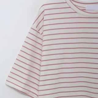 basic striped short sleeved tee