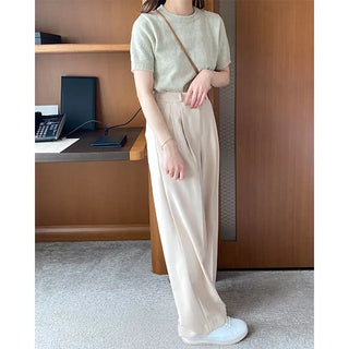 cream half sleeve knit