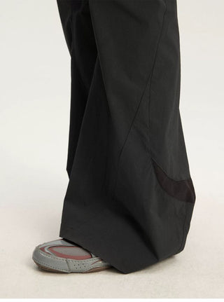 [Monterest] Water-Resistant Textured Flare Pants