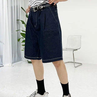studio short denim pants