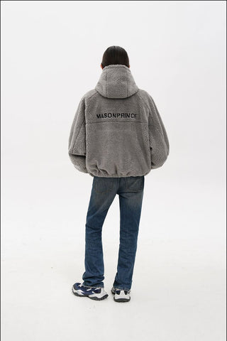 [MASONPRINCE] Fleece Hooded Jacket