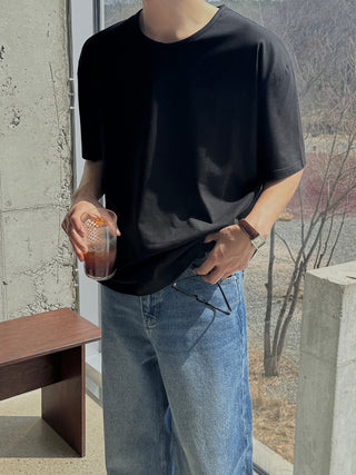 Must-have Washed U-Neck  T-shirt