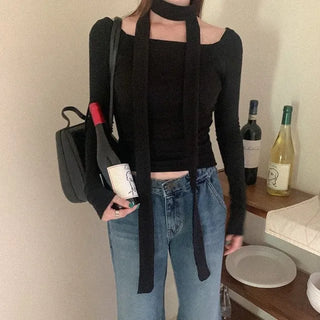 Marihen Scarf Long-Sleeve T-Shirt