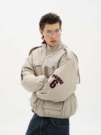 [MASONPRINCE] Reversible Padded Racing Jacket