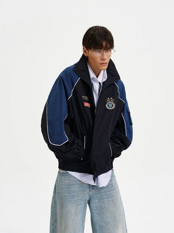 [MASONPRINCE] Sport Club Badge Training Jacket